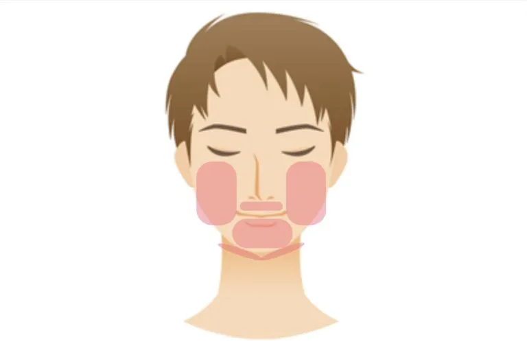 かお(ひげ全体)
